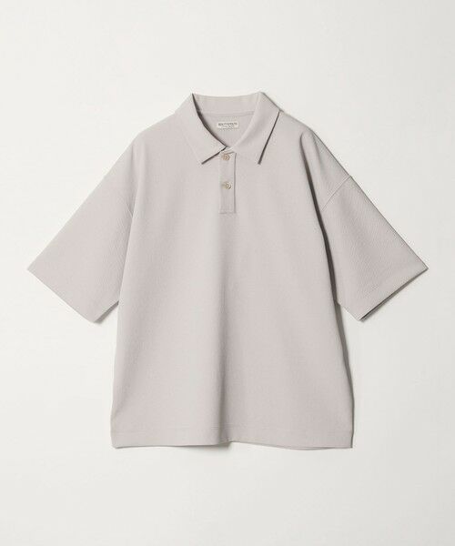 BEAUTY&YOUTH UNITED ARROWS / ビューティー&ユース ユナイテッドアローズ カットソー | Air Dobby ワイドテーパード ポロシャツ ヨコストレッチ 吸水速乾 ウォッシャブル（LT.GRAY）