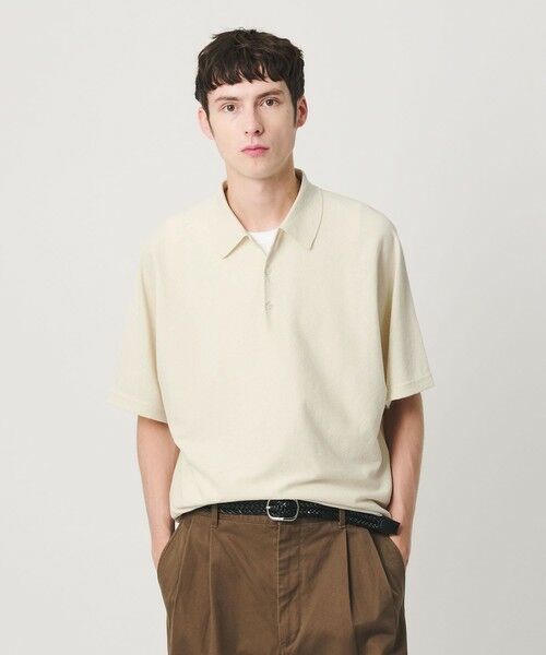 BEAUTY&YOUTH UNITED ARROWS / ビューティー&ユース ユナイテッドアローズ ニット・セーター | リネン ブリーズ ドルマン 3B ポロニット ウォッシャブル | 詳細10