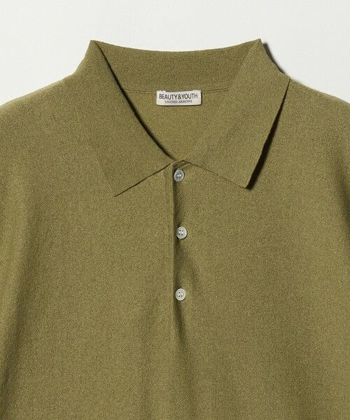 BEAUTY&YOUTH UNITED ARROWS / ビューティー&ユース ユナイテッドアローズ ニット・セーター | リネン ブリーズ ドルマン 3B ポロニット ウォッシャブル | 詳細6