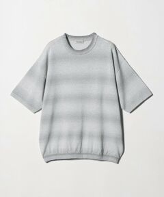 BEAUTY&YOUTH UNITED ARROWS / ビューティー&ユース ユナイテッドアローズ ニット・セーター | シアー オンブレ ボーダー クルーネック Tシャツ ウォッシャブル