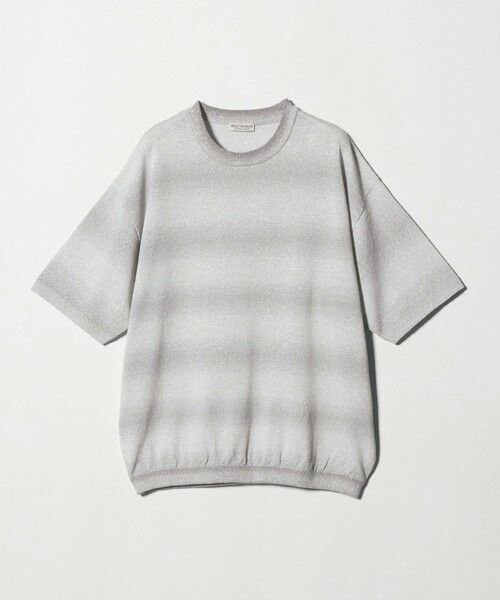 BEAUTY&YOUTH UNITED ARROWS / ビューティー&ユース ユナイテッドアローズ ニット・セーター | シアー オンブレ ボーダー クルーネック Tシャツ ウォッシャブル | 詳細2