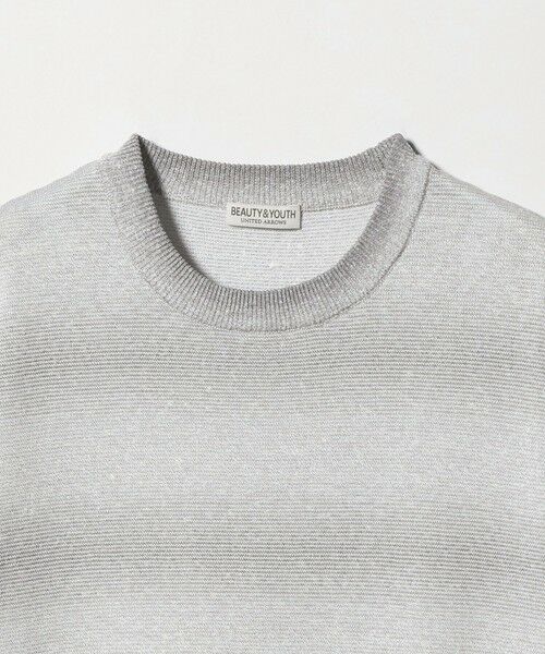 BEAUTY&YOUTH UNITED ARROWS / ビューティー&ユース ユナイテッドアローズ ニット・セーター | シアー オンブレ ボーダー クルーネック Tシャツ ウォッシャブル | 詳細4