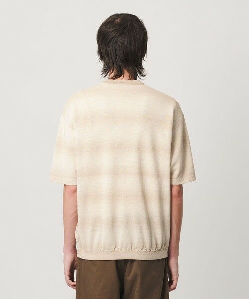 BEAUTY&YOUTH UNITED ARROWS / ビューティー&ユース ユナイテッドアローズ ニット・セーター | シアー オンブレ ボーダー クルーネック Tシャツ ウォッシャブル | 詳細14