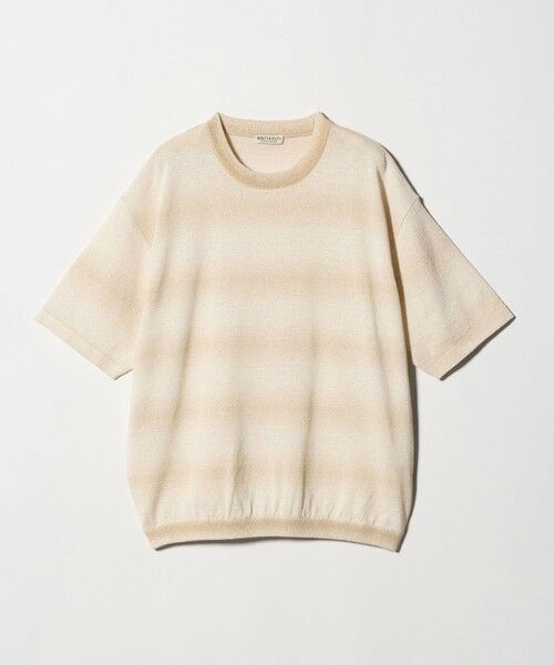 BEAUTY&YOUTH UNITED ARROWS / ビューティー&ユース ユナイテッドアローズ ニット・セーター | シアー オンブレ ボーダー クルーネック Tシャツ ウォッシャブル | 詳細15