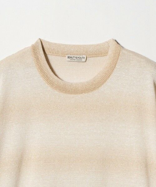 BEAUTY&YOUTH UNITED ARROWS / ビューティー&ユース ユナイテッドアローズ ニット・セーター | シアー オンブレ ボーダー クルーネック Tシャツ ウォッシャブル | 詳細16