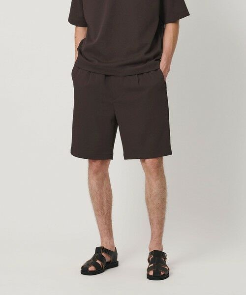 BEAUTY&YOUTH UNITED ARROWS / ビューティー&ユース ユナイテッドアローズ ショート・ハーフ・半端丈パンツ | Air Dobby イージー ショーツ ヨコストレッチ 吸水速乾 ウォッシャブル（DK.BROWN）