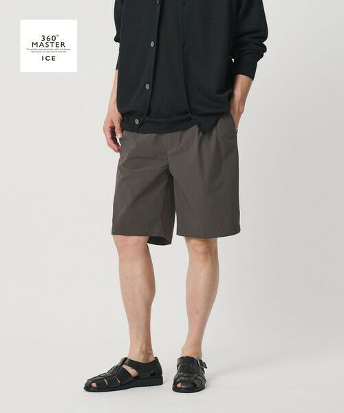 BEAUTY&YOUTH UNITED ARROWS / ビューティー&ユース ユナイテッドアローズ ショート・ハーフ・半端丈パンツ | 360°MASTER ICE イージー ショーツ   セットアップ対応 接触冷感 ストレッチ 撥水 UVカット（DK.GRAY）