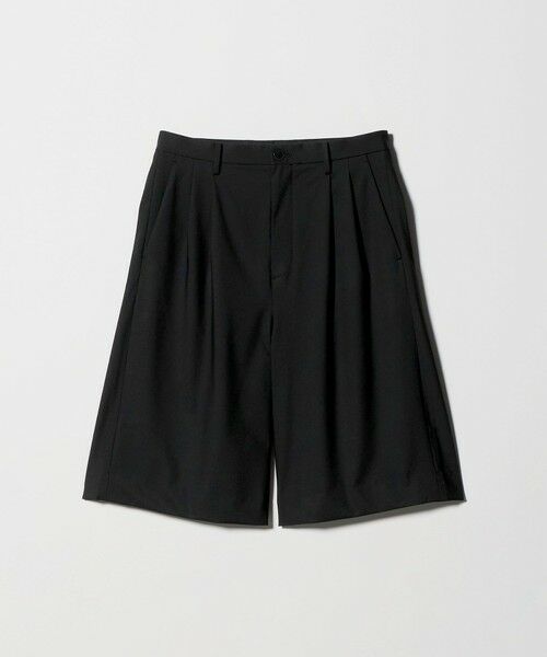BEAUTY&YOUTH UNITED ARROWS / ビューティー&ユース ユナイテッドアローズ ショート・ハーフ・半端丈パンツ | バギー ワイド ショーツ（BLACK）