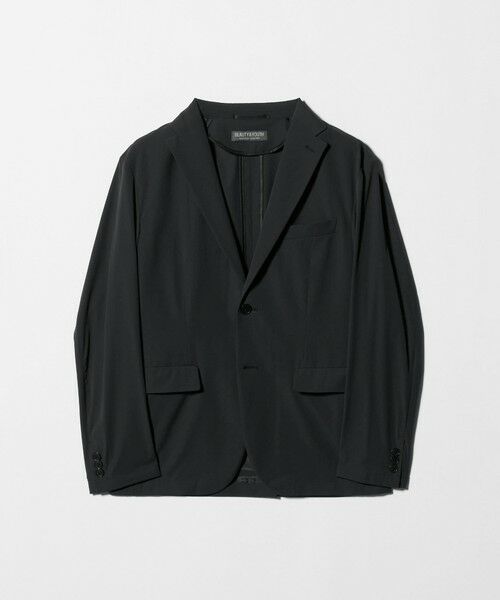 BEAUTY&YOUTH UNITED ARROWS / ビューティー&ユース ユナイテッドアローズ テーラードジャケット | CORDURA ドビー 2B ジャケット 撥水 ストレッチ ウォッシャブル セットアップ対応（DK.GRAY）