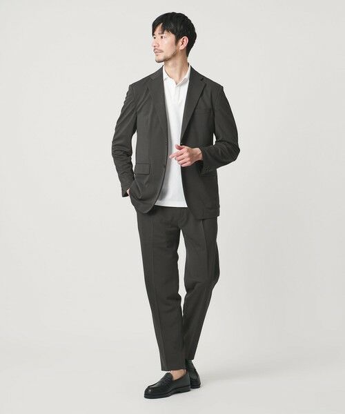 BEAUTY&YOUTH UNITED ARROWS / ビューティー&ユース ユナイテッドアローズ セットアップ | 【WEB限定 WARDROBE SMART】エアリーピケ コンフォート セットアップ/ジャケット＆イージー（DK.GRAY）