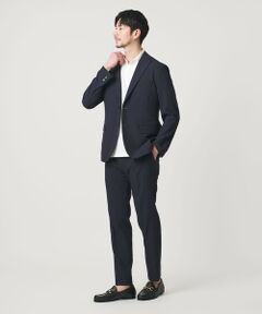 【WEB限定 WARDROBE SMART】ライト シアサッカー セットアップ/ジャケット＆イージーパンツ