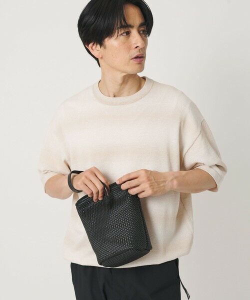 BEAUTY&YOUTH UNITED ARROWS / ビューティー&ユース ユナイテッドアローズ ハンドバッグ | ウーブン メッシュ パース（BLACK）