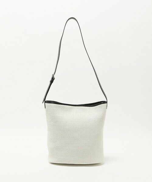 BEAUTY&YOUTH UNITED ARROWS / ビューティー&ユース ユナイテッドアローズ ショルダーバッグ | ウーブン メッシュ バケット ショルダー バッグ（OFF WHITE）
