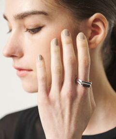 BEAUTY&YOUTH UNITED ARROWS / ビューティー&ユース ユナイテッドアローズ リング | ＜eoa＞ストーン ダブル リング
