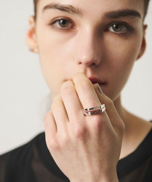 BEAUTY&YOUTH UNITED ARROWS / ビューティー&ユース ユナイテッドアローズ リング | <eoa>ストーン ダブル リング | 詳細2