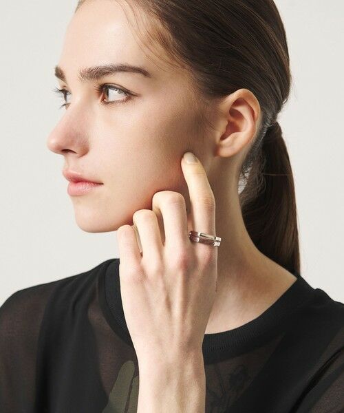 BEAUTY&YOUTH UNITED ARROWS / ビューティー&ユース ユナイテッドアローズ リング | <eoa>ストーン ダブル リング | 詳細3