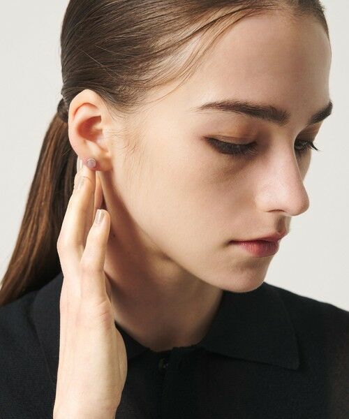 BEAUTY&YOUTH UNITED ARROWS / ビューティー&ユース ユナイテッドアローズ ピアス・イヤリング | ＜eoa＞ストーン ロードナイト スタッズ ピアス 片耳用（SILVER）