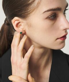 BEAUTY&YOUTH UNITED ARROWS / ビューティー&ユース ユナイテッドアローズ ピアス・イヤリング | ＜eoa＞ストーン マラカイト スタッズ ピアス 片耳用