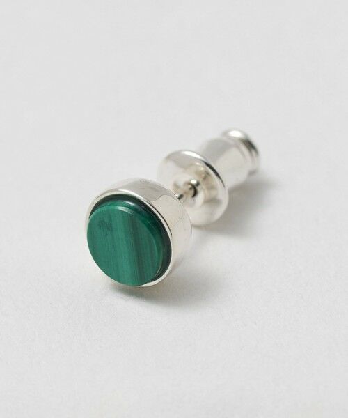 BEAUTY&YOUTH UNITED ARROWS / ビューティー&ユース ユナイテッドアローズ ピアス・イヤリング | ＜eoa＞ストーン マラカイト スタッズ ピアス 片耳用 | 詳細4