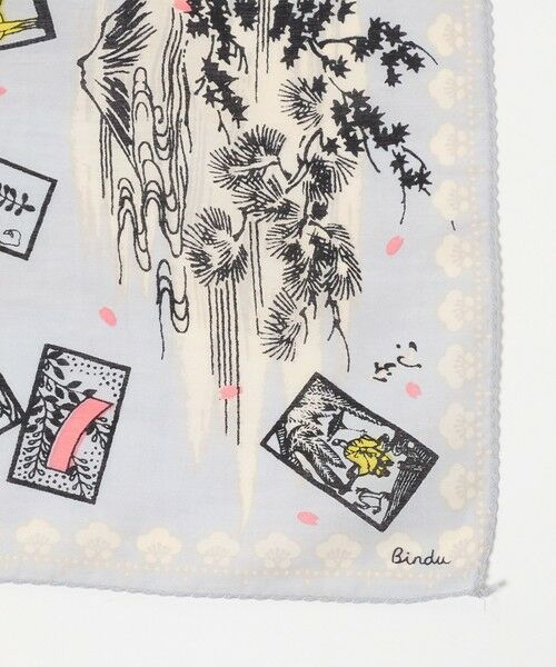 BEAUTY&YOUTH UNITED ARROWS / ビューティー&ユース ユナイテッドアローズ バンダナ・スカーフ | 【別注】＜BINDU＞花鳥風月 花札 手ぬぐい | 詳細4