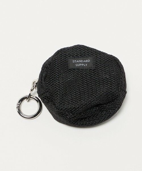 BEAUTY&YOUTH UNITED ARROWS / ビューティー&ユース ユナイテッドアローズ ポーチ | 【別注】＜STANDARD SUPPLY＞ラウンド チャーム ポーチ（BLACK）