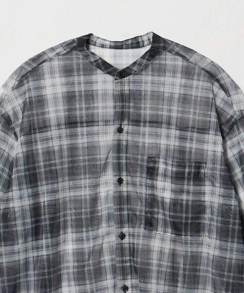 BEAUTY&YOUTH UNITED ARROWS / ビューティー&ユース ユナイテッドアローズ シャツ・ブラウス | 【WEB限定】オンブレーチェック シアーバンドカラーシャツ ウォッシャブル | 詳細20