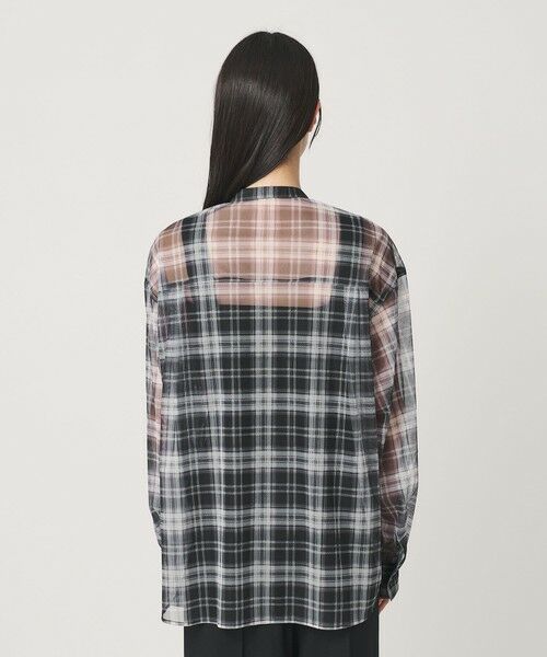 BEAUTY&YOUTH UNITED ARROWS / ビューティー&ユース ユナイテッドアローズ シャツ・ブラウス | 【WEB限定】オンブレーチェック シアーバンドカラーシャツ ウォッシャブル | 詳細6