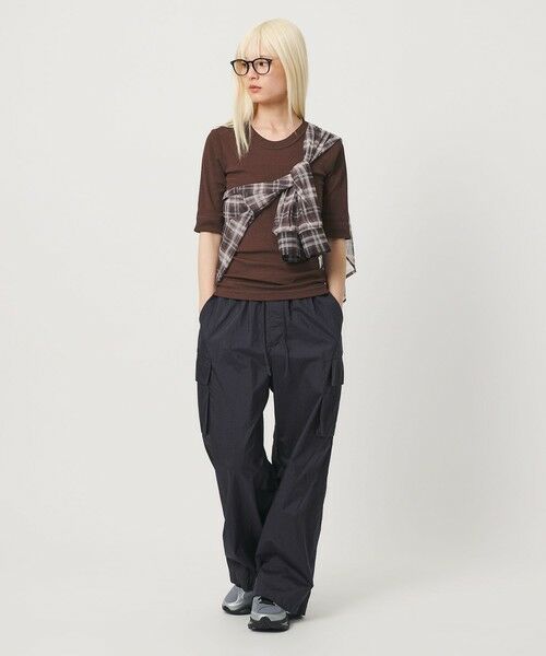 BEAUTY&YOUTH UNITED ARROWS / ビューティー&ユース ユナイテッドアローズ シャツ・ブラウス | 【WEB限定】オンブレーチェック シアーバンドカラーシャツ ウォッシャブル | 詳細27