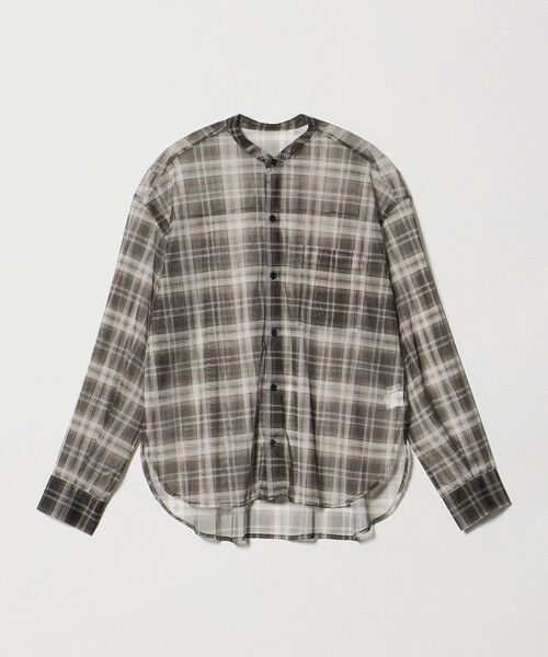 BEAUTY&YOUTH UNITED ARROWS / ビューティー&ユース ユナイテッドアローズ シャツ・ブラウス | 【WEB限定】オンブレーチェック シアーバンドカラーシャツ ウォッシャブル | 詳細29