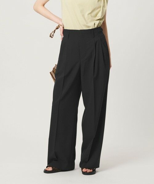 BEAUTY&YOUTH UNITED ARROWS / ビューティー&ユース ユナイテッドアローズ その他パンツ | ポリエステルポプリン 2タック タブ ワイドパンツ 吸水速乾 接触冷感 ウォッシャブル | 詳細2