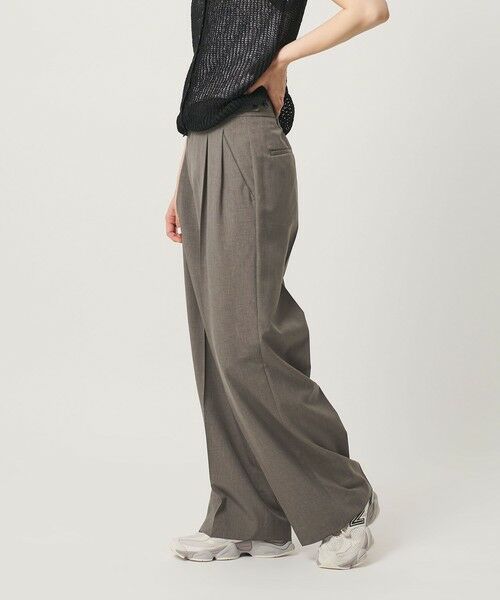 BEAUTY&YOUTH UNITED ARROWS / ビューティー&ユース ユナイテッドアローズ その他パンツ | ポリエステルポプリン 2タック タブ ワイドパンツ 吸水速乾 接触冷感 ウォッシャブル | 詳細9