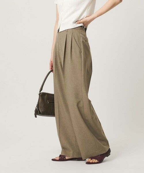 BEAUTY&YOUTH UNITED ARROWS / ビューティー&ユース ユナイテッドアローズ その他パンツ | ポリエステルポプリン 2タック タブ ワイドパンツ 吸水速乾 接触冷感 ウォッシャブル | 詳細21