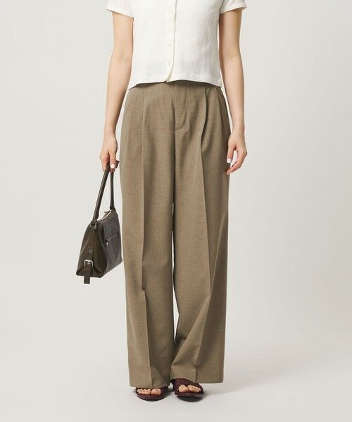 BEAUTY&YOUTH UNITED ARROWS / ビューティー&ユース ユナイテッドアローズ その他パンツ | ポリエステルポプリン 2タック タブ ワイドパンツ 吸水速乾 接触冷感 ウォッシャブル | 詳細22