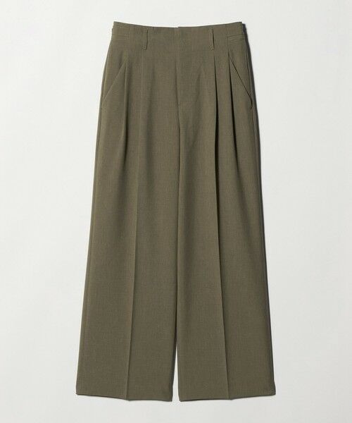 BEAUTY&YOUTH UNITED ARROWS / ビューティー&ユース ユナイテッドアローズ その他パンツ | ポリエステルポプリン 2タック タブ ワイドパンツ 吸水速乾 接触冷感 ウォッシャブル（MOCA）
