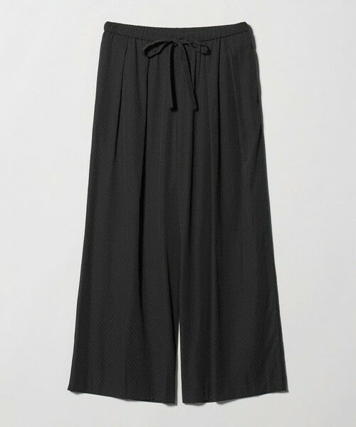 BEAUTY&YOUTH UNITED ARROWS / ビューティー&ユース ユナイテッドアローズ その他パンツ | ドット パイピング ワイド イージーパンツ ウォッシャブル（BLACK）