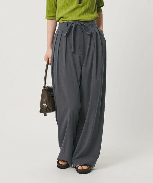 BEAUTY&YOUTH UNITED ARROWS / ビューティー&ユース ユナイテッドアローズ その他パンツ | セルロースブレンド ベルトループ ワイドパンツ ウォッシャブル | 詳細1