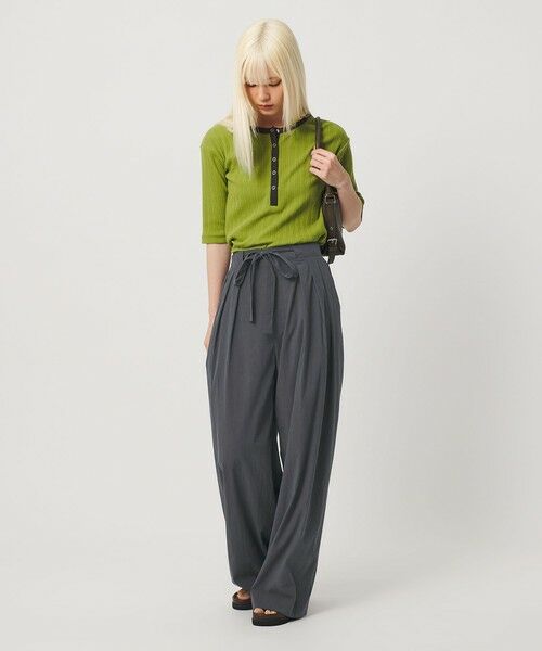 BEAUTY&YOUTH UNITED ARROWS / ビューティー&ユース ユナイテッドアローズ その他パンツ | セルロースブレンド ベルトループ ワイドパンツ ウォッシャブル | 詳細3