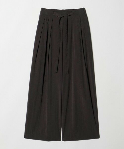 BEAUTY&YOUTH UNITED ARROWS / ビューティー&ユース ユナイテッドアローズ その他パンツ | セルロースブレンド ベルトループ ワイドパンツ ウォッシャブル(DK.BROWN)