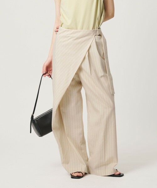BEAUTY&YOUTH UNITED ARROWS / ビューティー&ユース ユナイテッドアローズ その他パンツ | フロントラップ ベルト パンツ ウォッシャブル | 詳細2