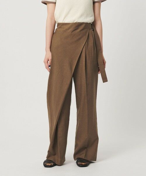 BEAUTY&YOUTH UNITED ARROWS / ビューティー&ユース ユナイテッドアローズ その他パンツ | フロントラップ ベルト パンツ ウォッシャブル | 詳細8