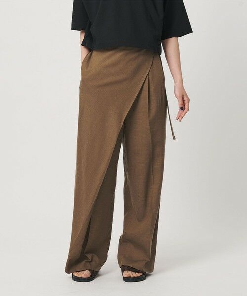 BEAUTY&YOUTH UNITED ARROWS / ビューティー&ユース ユナイテッドアローズ その他パンツ | フロントラップ ベルト パンツ ウォッシャブル | 詳細11