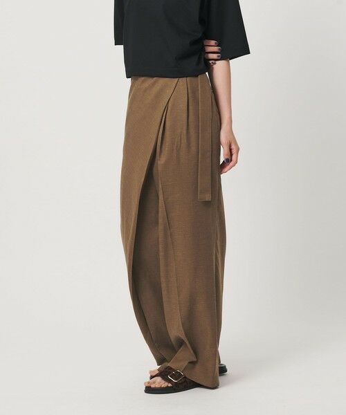 BEAUTY&YOUTH UNITED ARROWS / ビューティー&ユース ユナイテッドアローズ その他パンツ | フロントラップ ベルト パンツ ウォッシャブル | 詳細12
