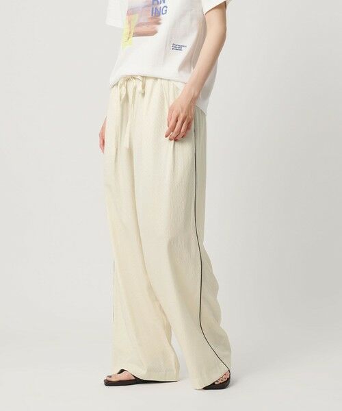 BEAUTY&YOUTH UNITED ARROWS / ビューティー&ユース ユナイテッドアローズ その他パンツ | ドット パイピング ワイド イージーパンツ ウォッシャブル/ライナー | 詳細1