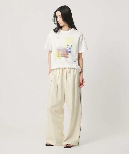 BEAUTY&YOUTH UNITED ARROWS / ビューティー&ユース ユナイテッドアローズ その他パンツ | ドット パイピング ワイド イージーパンツ ウォッシャブル/ライナー | 詳細2