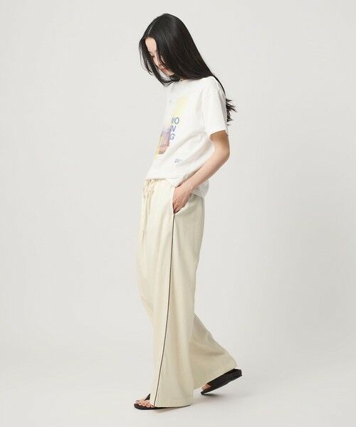 BEAUTY&YOUTH UNITED ARROWS / ビューティー&ユース ユナイテッドアローズ その他パンツ | ドット パイピング ワイド イージーパンツ ウォッシャブル/ライナー | 詳細3