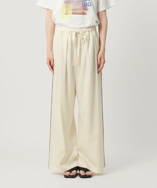BEAUTY&YOUTH UNITED ARROWS / ビューティー&ユース ユナイテッドアローズ その他パンツ | ドット パイピング ワイド イージーパンツ ウォッシャブル/ライナー | 詳細4