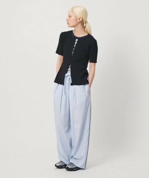 BEAUTY&YOUTH UNITED ARROWS / ビューティー&ユース ユナイテッドアローズ その他パンツ | ドット パイピング ワイド イージーパンツ ウォッシャブル/ライナー | 詳細12