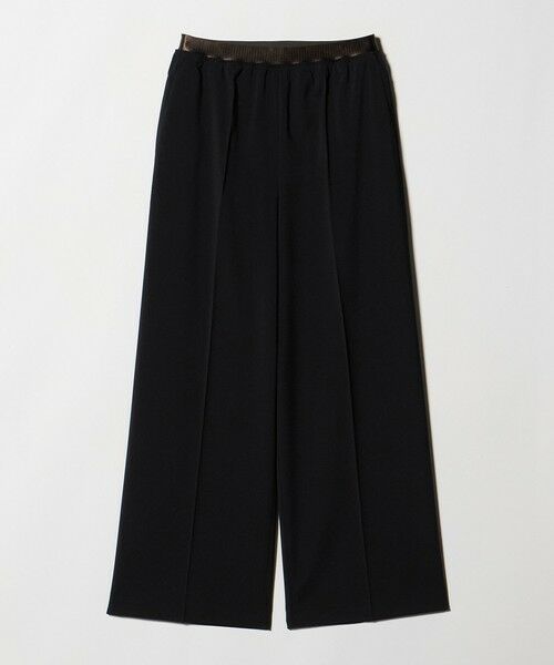 BEAUTY&YOUTH UNITED ARROWS / ビューティー&ユース ユナイテッドアローズ その他パンツ | ゴムギャザー ワイドパンツ ウォッシャブル 防シワ（BLACK）