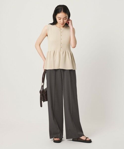 BEAUTY&YOUTH UNITED ARROWS / ビューティー&ユース ユナイテッドアローズ その他パンツ | ゴムギャザー ワイドパンツ ウォッシャブル 防シワ | 詳細10