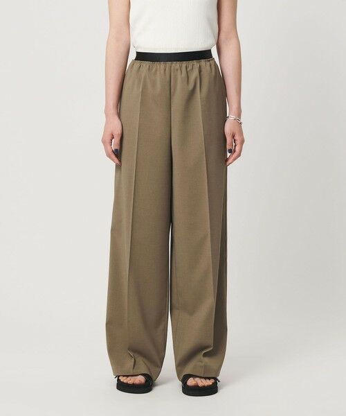 BEAUTY&YOUTH UNITED ARROWS / ビューティー&ユース ユナイテッドアローズ その他パンツ | ゴムギャザー ワイドパンツ ウォッシャブル 防シワ | 詳細18